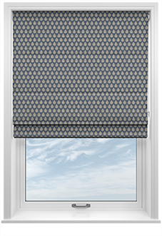 Emily Bond Jaipur, Indigo - Roman Blind